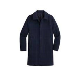 J. Crew Ludlow Raglan Blue Houndstooth Car Coat